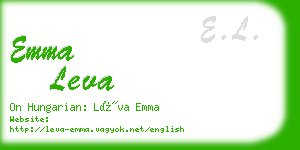 emma leva business card